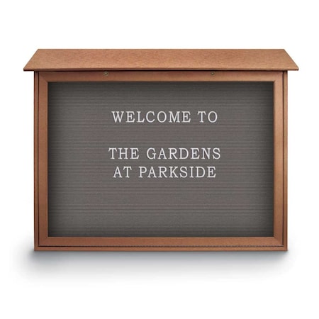 United Visual Products Indoor Enclosed Combo Board, 48"x36", White Frame/Green & Cork UVCB4836W-GREEN-CORK